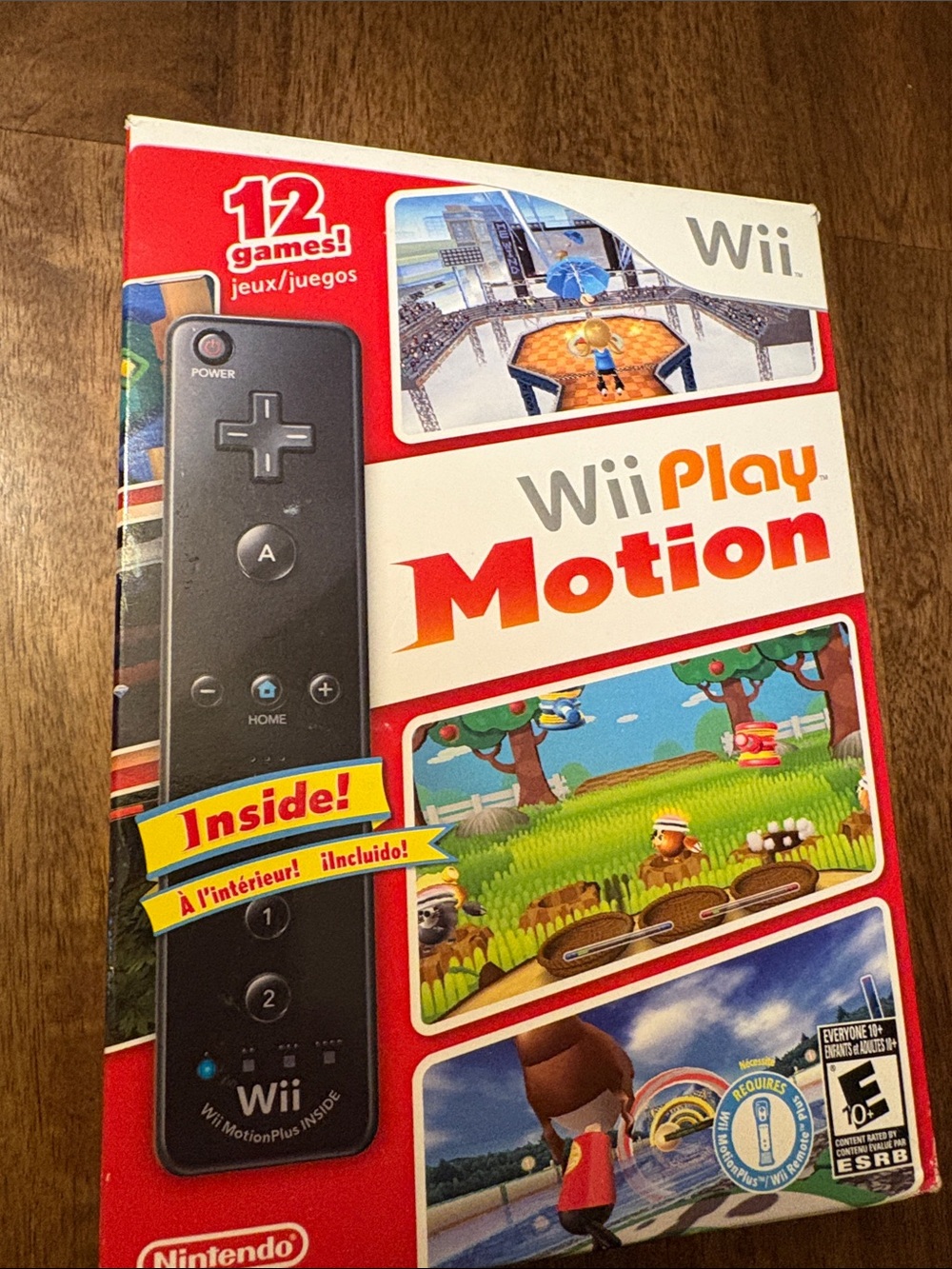 Nintendo Wii Play Motion Remote Controller - Black and Red Packaging